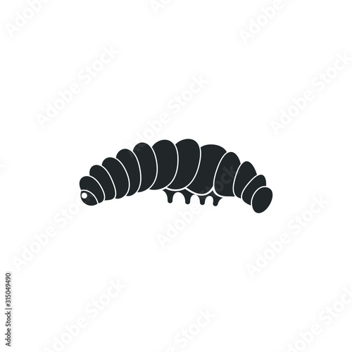 caterpillar icon template color editable. caterpillar symbol vector sign isolated on white background illustration for graphic and web design.