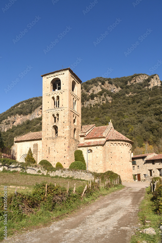 Romanesque church of Sant Cristofor in Beget, Alta Garrotxa, Girona, Spain