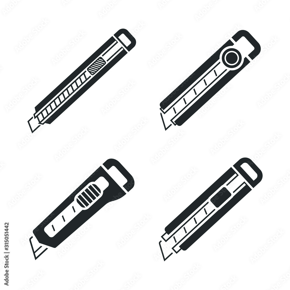 cutter icon template color editable. Working tools, Construction and ...