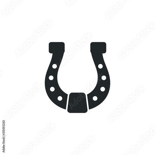 Horseshoe icon template color editable. Horseshoe symbol vector sign isolated on white background illustration for graphic and web design.