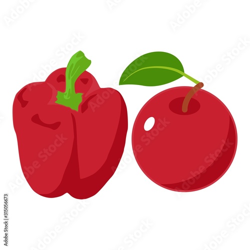 Red product icon. Isometric illustration of red product vector icon for web