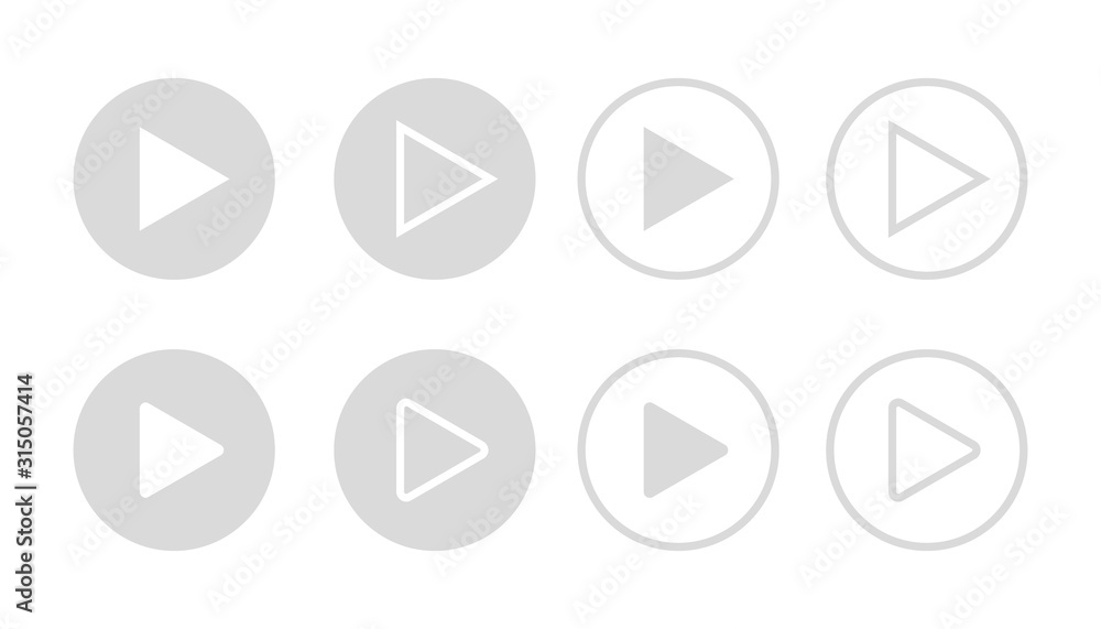 Player Button icon sign vector Player Button icon sign vector