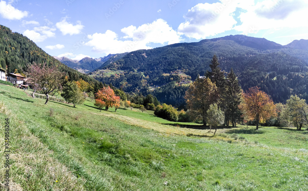 Landscape of the mountains around Levico Terme Landscape of the mountains around Levico Terme