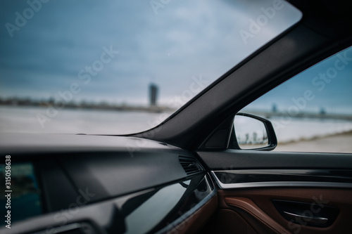 Modern car interior and passenger panel © Moose