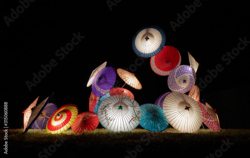 Japanese umbrellas. Shot in Ehime, Japan.