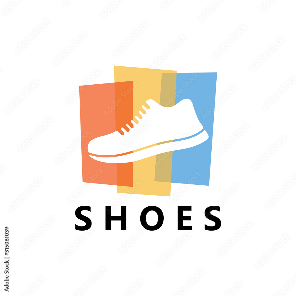 Modern Shoes Logo Template Design Stock Vector | Adobe Stock