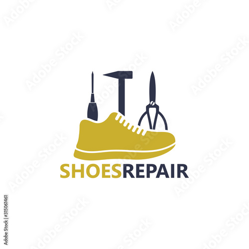 Shoes Repair Logo Template Design