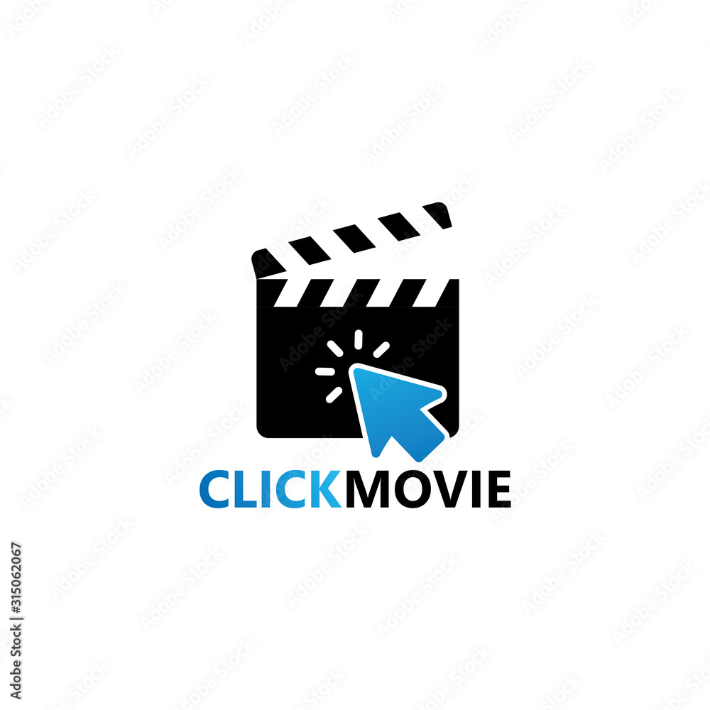 Click Movie Logo Template Design