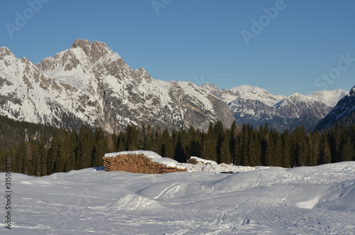 Montagna innevata photo