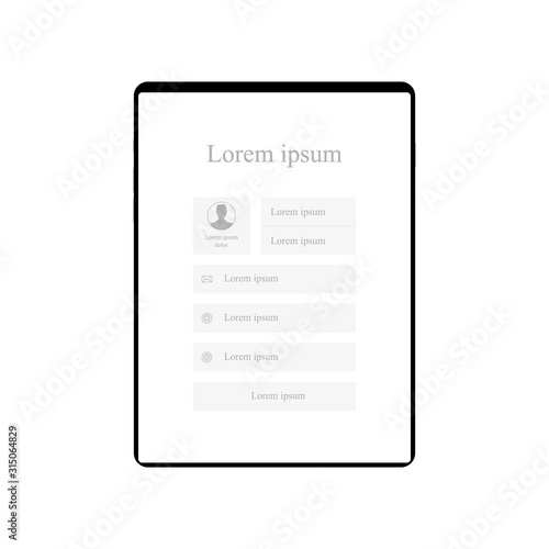 Create your account vector Illustration