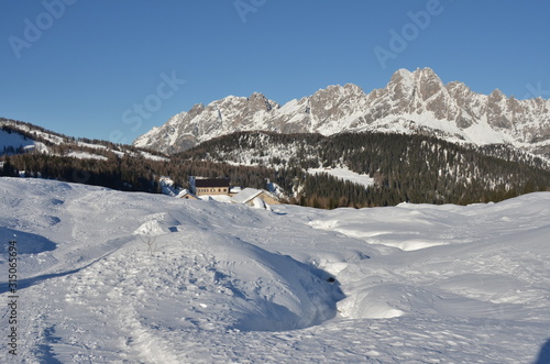 Winter in mountain photo