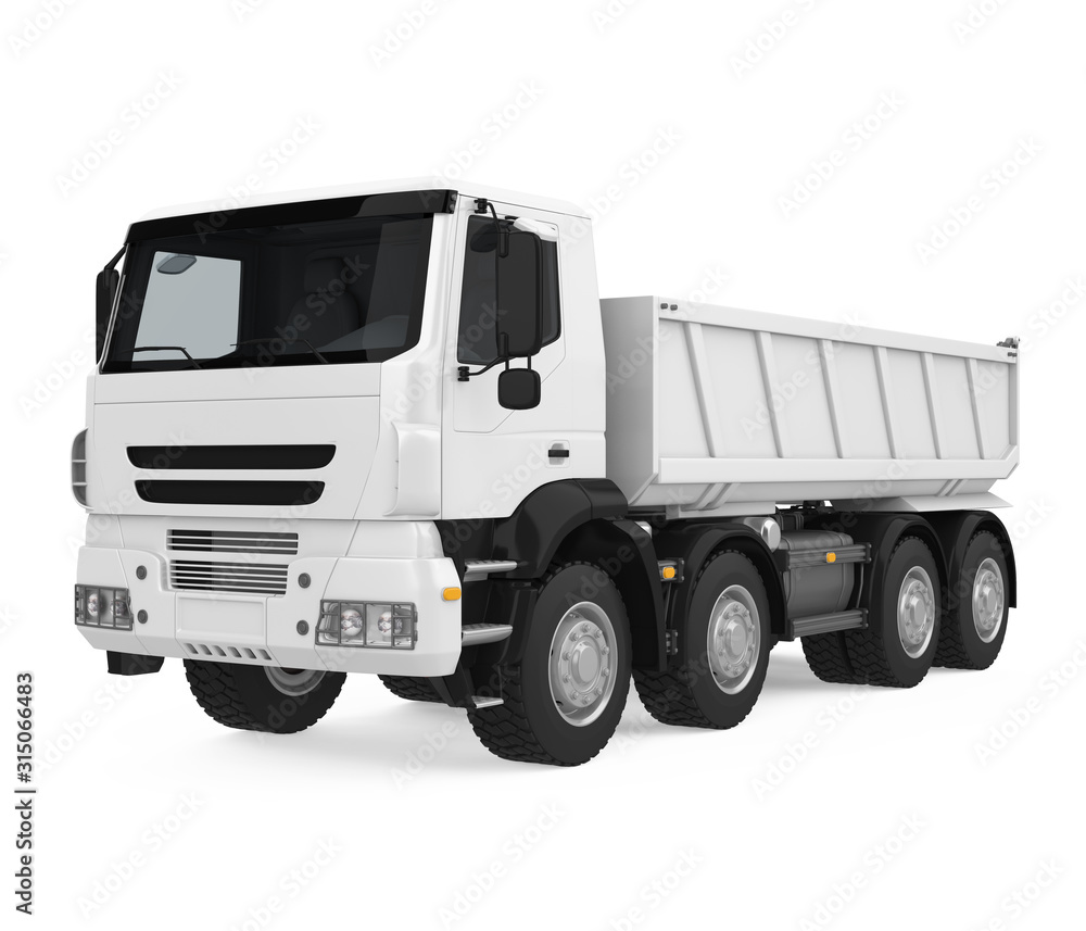 Tipper Dump Truck Isolated