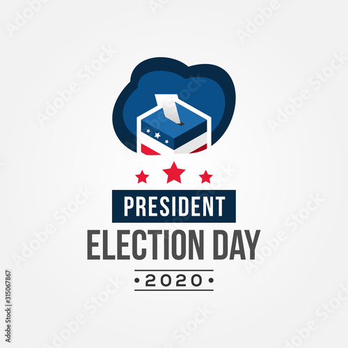 President Election Day 2020 Vector Design For Banner or Background