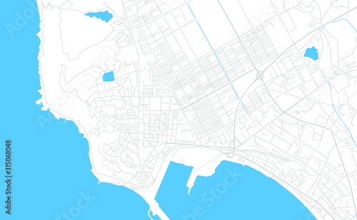 Durres, Albania bright vector map