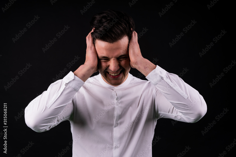 guy has a headache from the information. immunity. Problems. the closure in itself guy has a headache from the information. immunity. Problems. the closure in itself