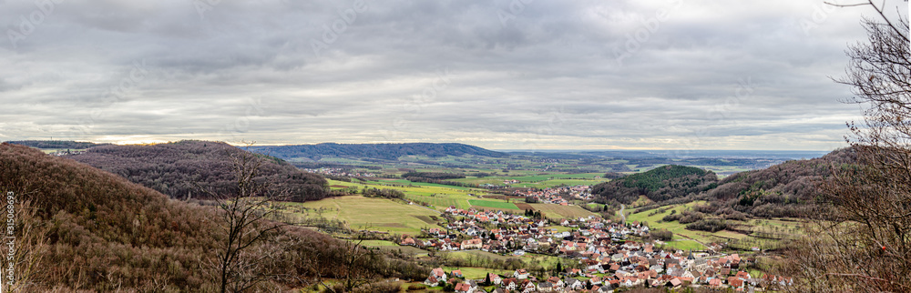 Panorama mit Blick auf Leutenbach