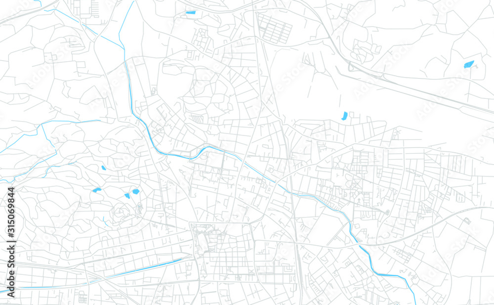 Klagenfurt, Austria bright vector map