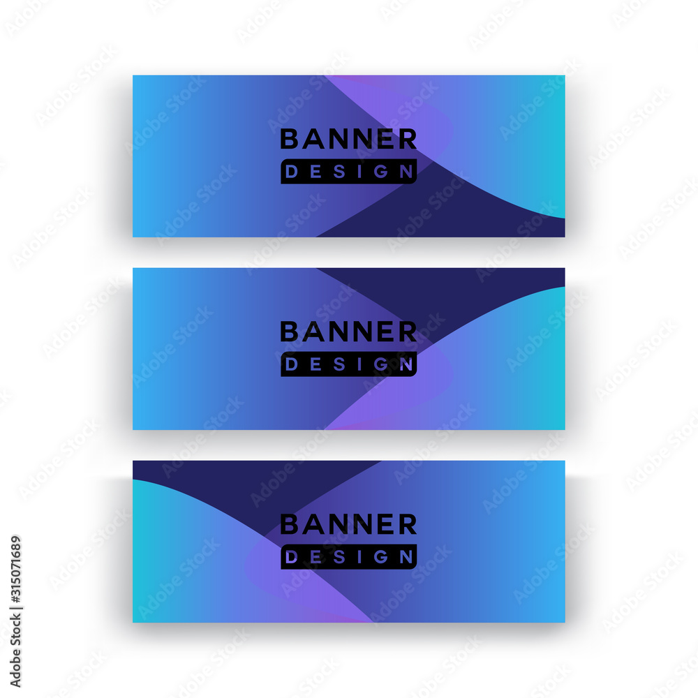 Naklejka premium sale banner design with full color