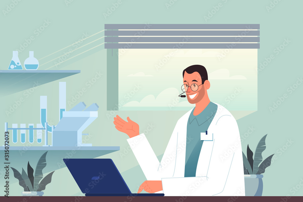 Online medical consultation concept. Idea of digital technology Online medical consultation concept. Idea of digital technology