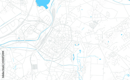 Mons , Belgium bright vector map