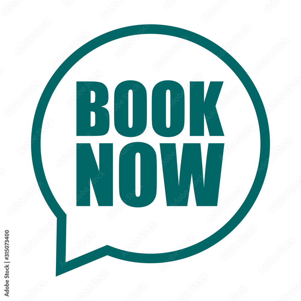 green vector banner book now green vector banner book now