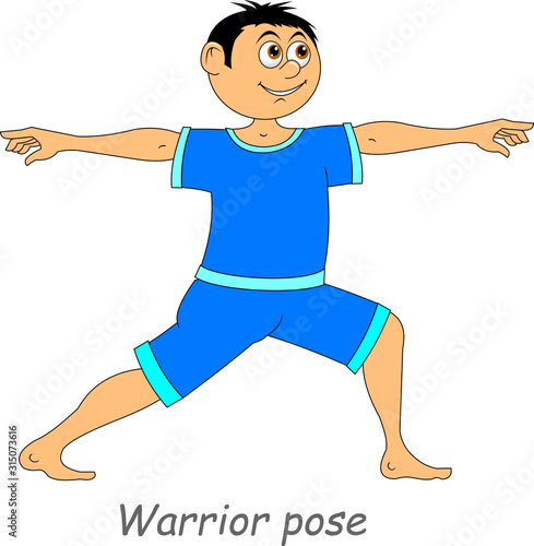 gymnastic warrior pose