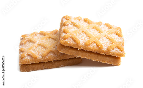 cookies with jam Isolated