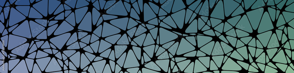 Naklejka premium Abstract Low Polygon gradient Generative Art background illustration