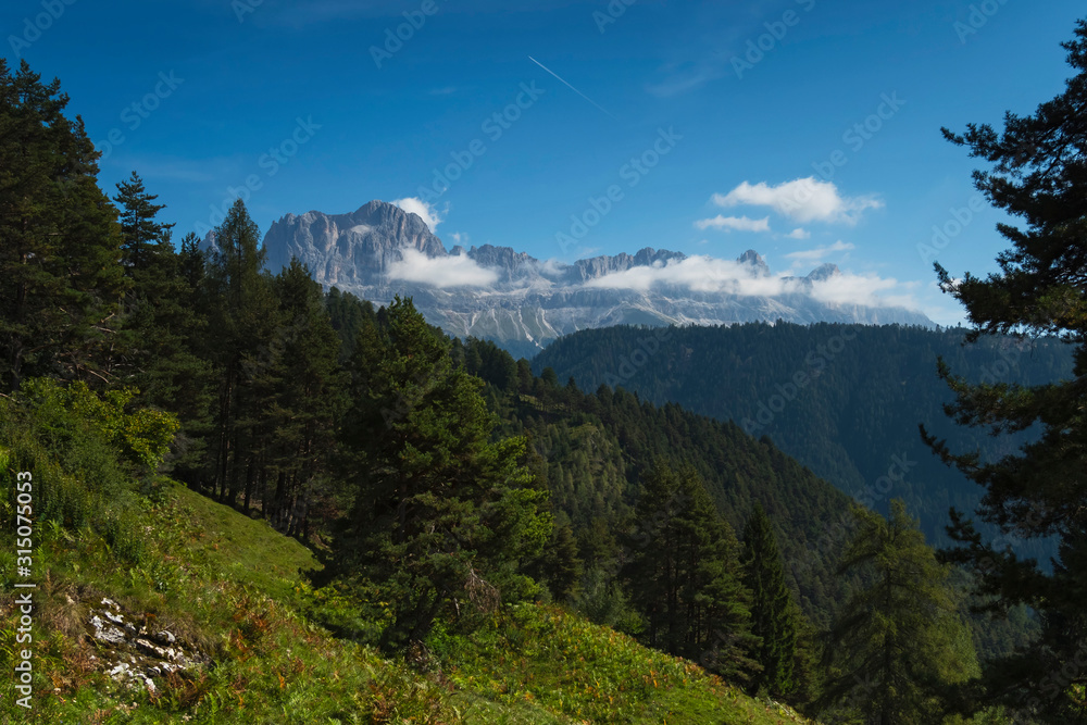 Fototapeta premium Alto Adige sunny day outdoor travel