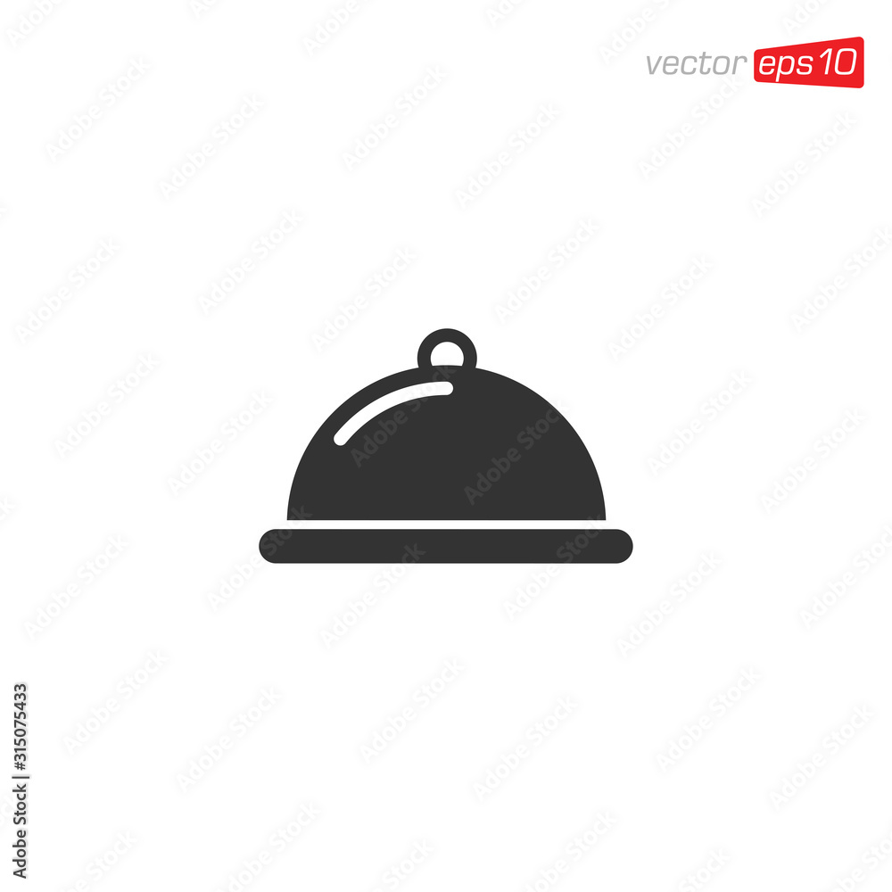 Dish Food Icon Design Illustration Dish Food Icon Design Illustration