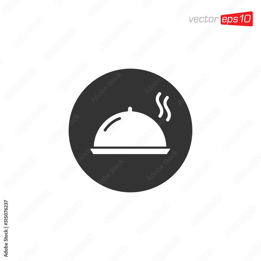 Dish Food Icon Design Illustration Dish Food Icon Design Illustration