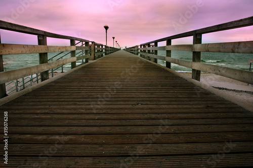 Pier in to the Baltic sea. Germany.  © Andrey