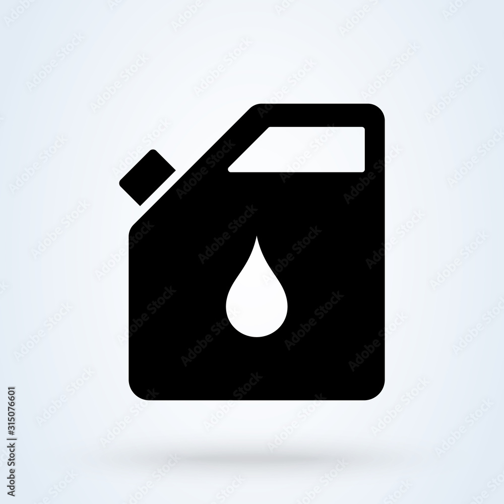 oil can petrol, Simple vector modern icon design illustration. oil can petrol, Simple vector modern icon design illustration.