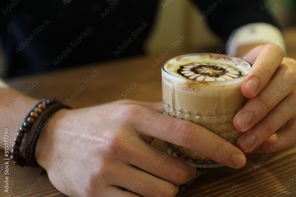 Drinks and food posers in a cafe Drinks and food posers in a cafe