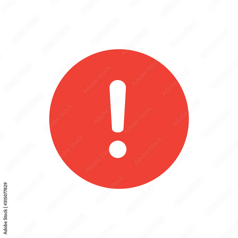 Caution icon. Attention mark. Danger sign Caution icon. Attention mark. Danger sign