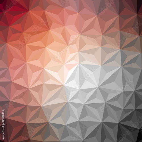 Abstract Low Polygon gradient Generative Art background illustration