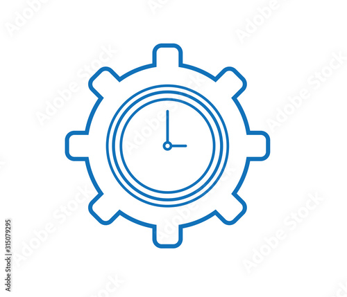 Time management icon vector 