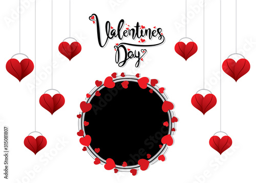 Happy Valentines Day poster design
