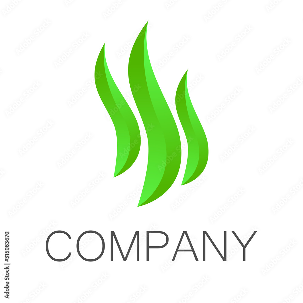 design elements for your company logo, abstract green icon . Modern logo, business corporate template. design elements for your company logo, abstract green icon . Modern logo, business corporate template.