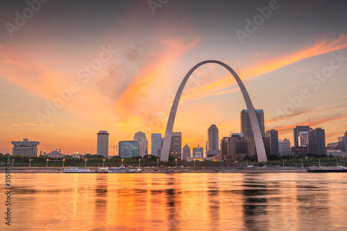 St. Louis, Missouri, USA Downtown Skyline