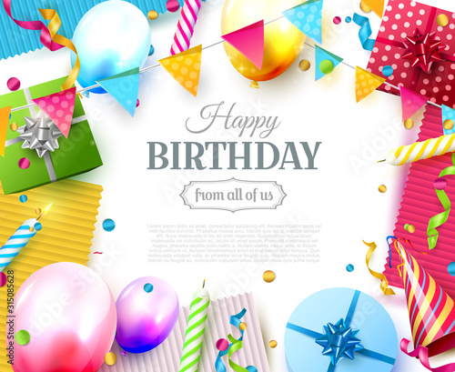 Happy birthday party template