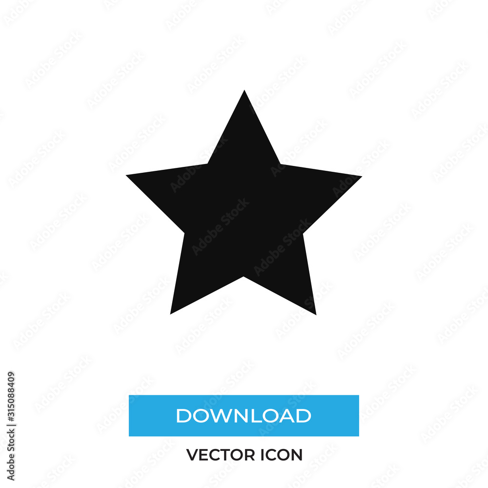 Star vector icon, simple sign for web site and mobile app. Star vector icon, simple sign for web site and mobile app.