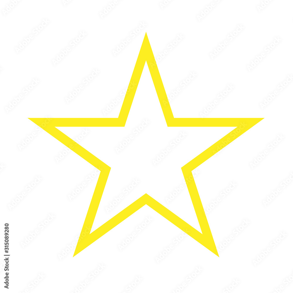 Obraz premium Customer satisfaction rating, stars 1 to 5, golden yellow