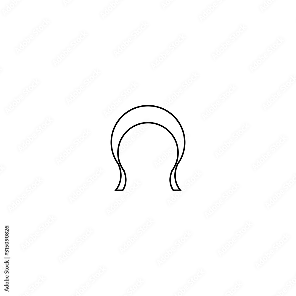 Tunnel icon. Subway travel symbol. Logo design element Tunnel icon. Subway travel symbol. Logo design element