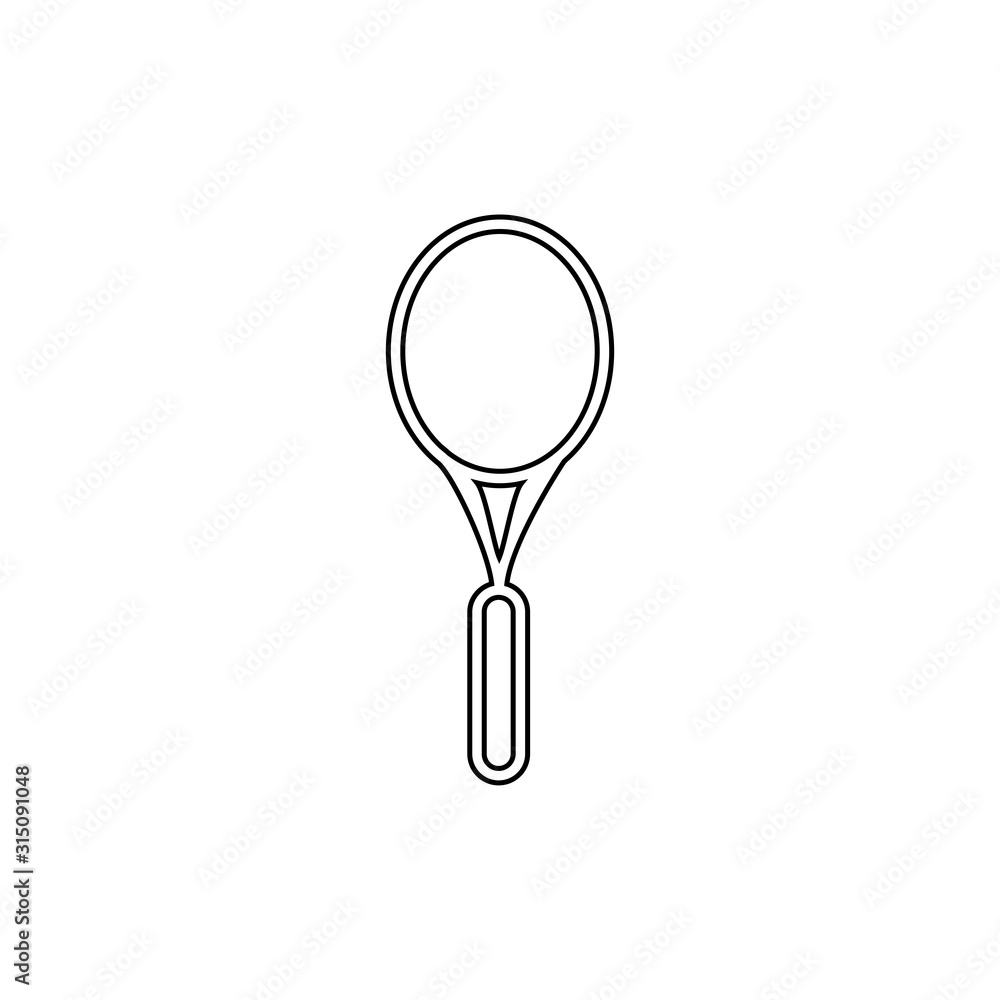 Tennis racket icon. Sport symbol. Logo design element Tennis racket icon. Sport symbol. Logo design element