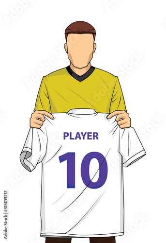 New Transfer football player mockup