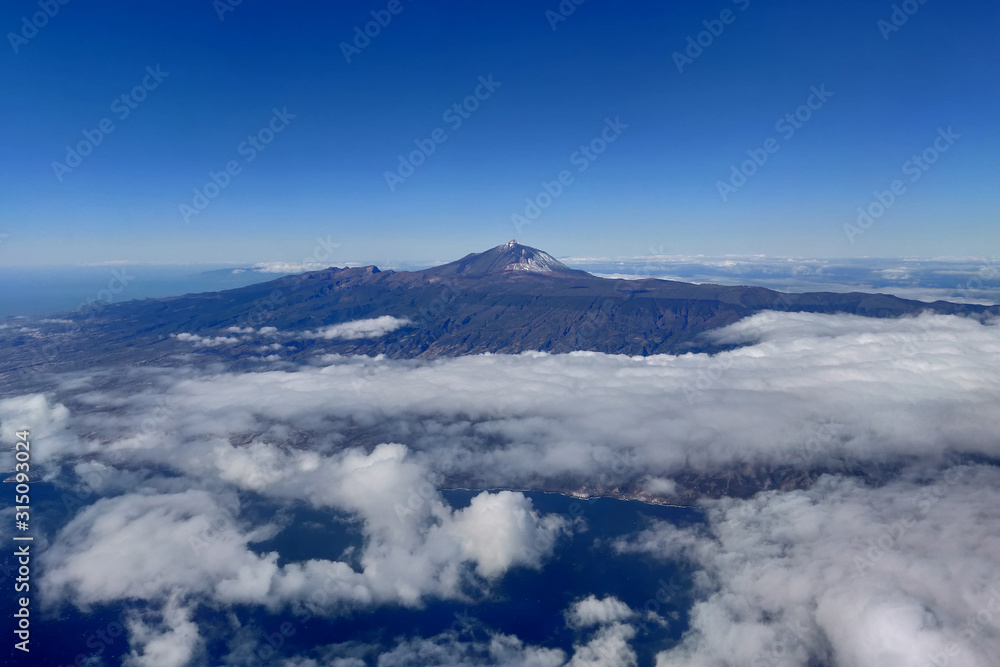 Aerial View Teide Tenerife