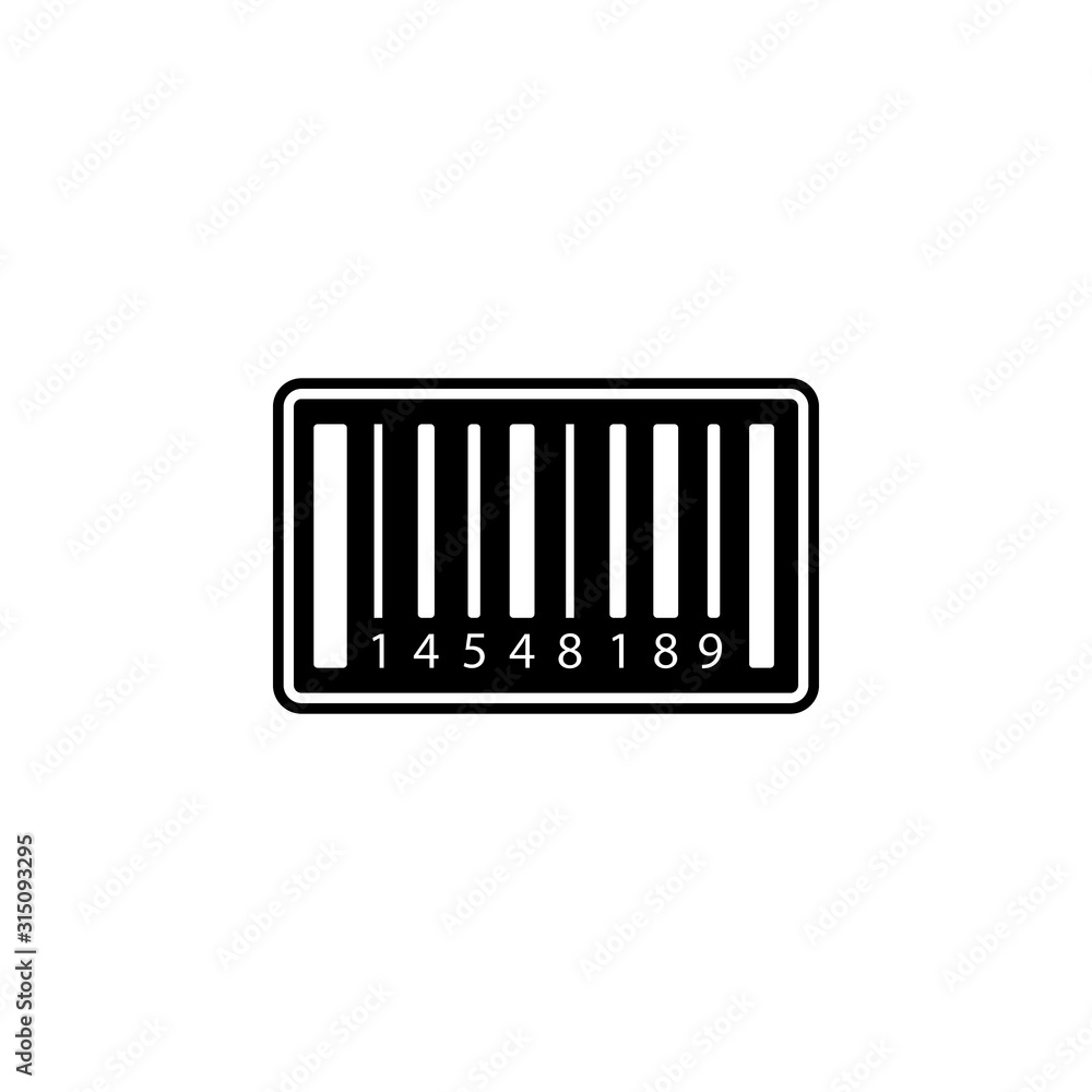 Barcode icon. Simple glyph, flat vector of global logistics icons for ui and ux, website or mobile application Barcode icon. Simple glyph, flat vector of global logistics icons for ui and ux, website or mobile application