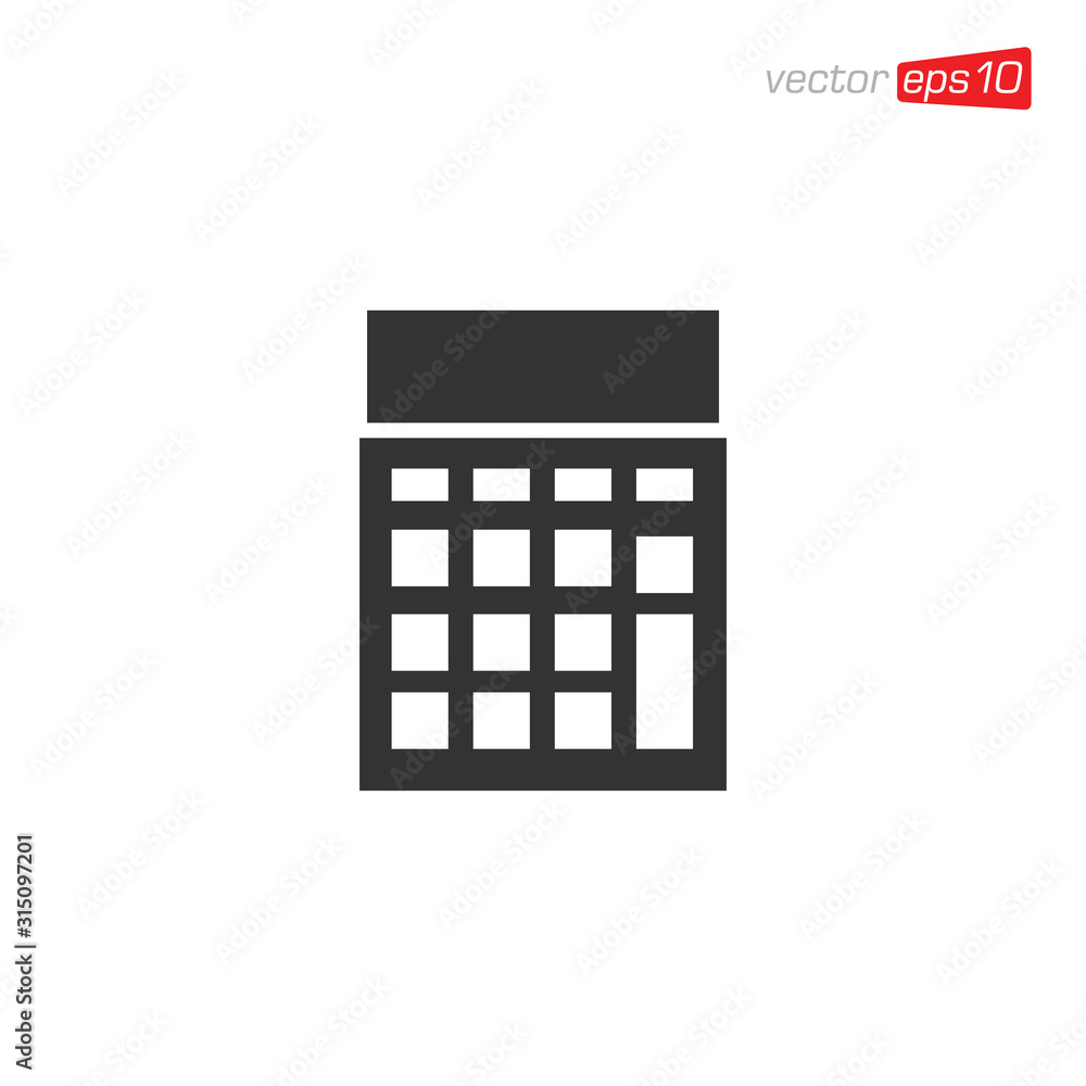Calculator Icon Design Vector Template Calculator Icon Design Vector Template