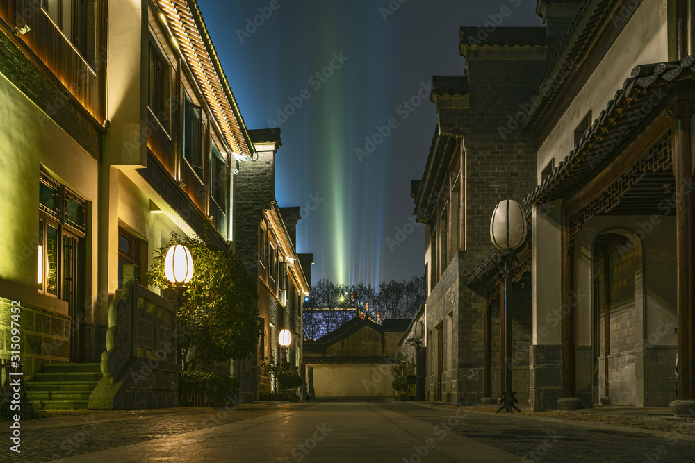 Night view of Nanjing Confucius Temple